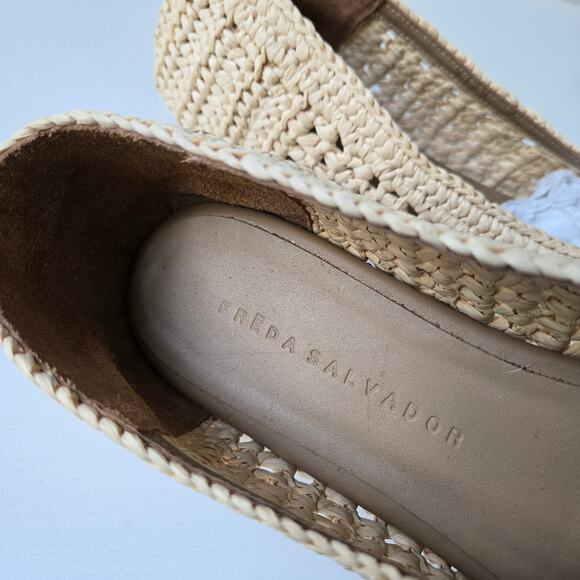 Freda Salvador NEW Jessie Raffia Ballet Flats $395 Preppy Shoes Women Size 9 NWT - Picture 12 of 15